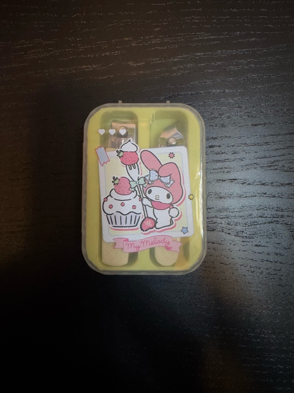 Sanrio My Melody set of 2 nails clippers hands/feet in a protective travel box